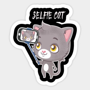 Cute Cat Selfie Sticker